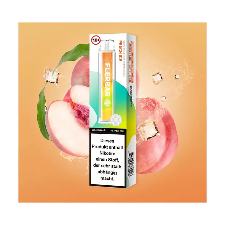 Flerbar M Einweg E-Zigarette - Peach Ice - 20 Mg/ml (1er Packung)